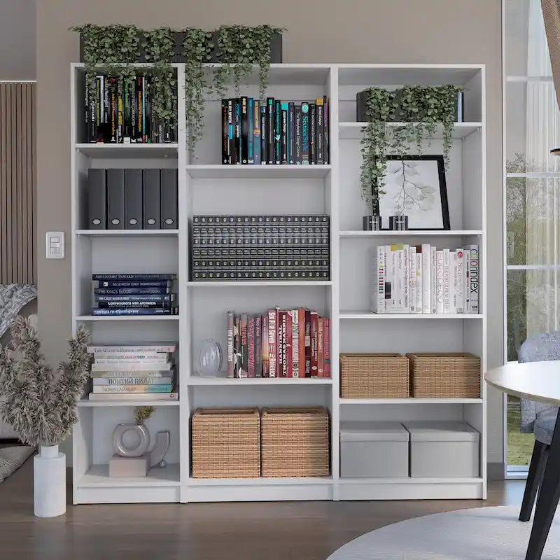 Kenyon 67 Wide 5-Shelf Bookcase Set of 3