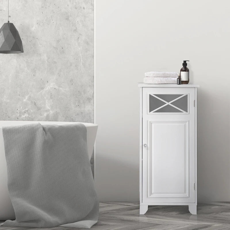 Teamson Home Dawson Freestanding Slim Floor Cabinet - 13L x 15W x 32H