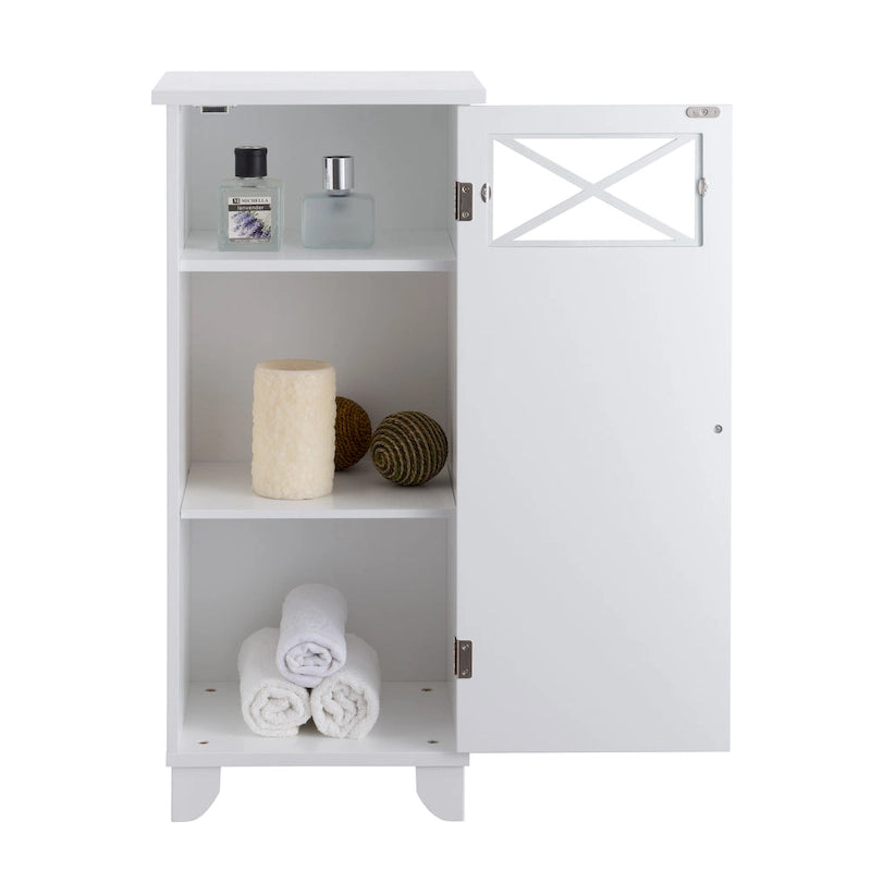 Teamson Home Dawson Freestanding Slim Floor Cabinet - 13L x 15W x 32H