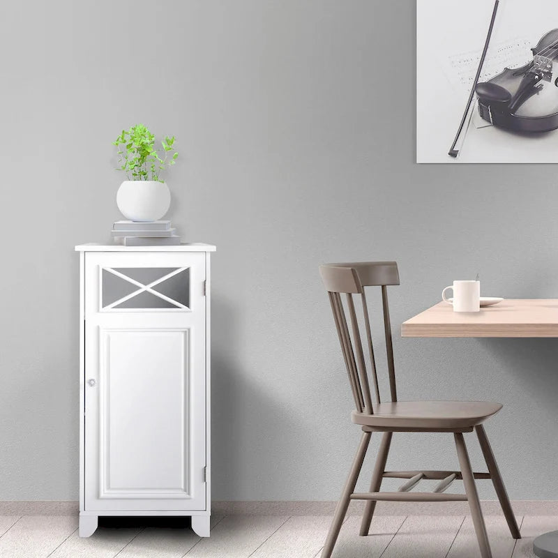 Teamson Home Dawson Freestanding Slim Floor Cabinet - 13L x 15W x 32H
