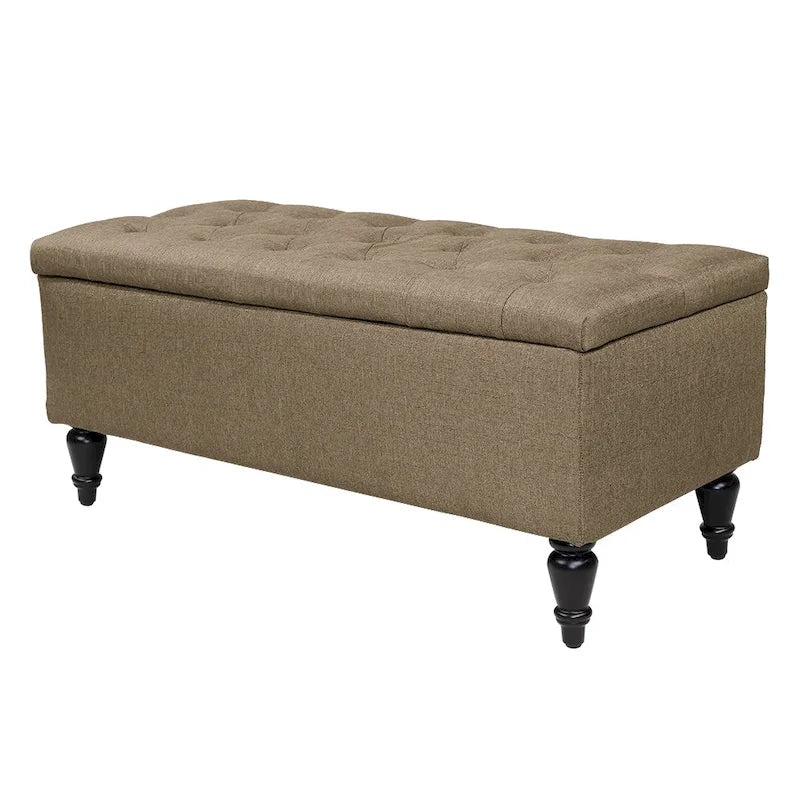 Maypex 38 Fabric Upholstered Tufted Storage Bench