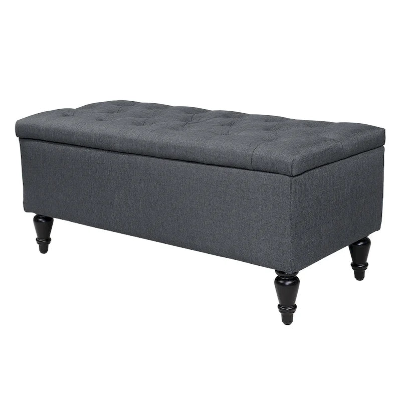Maypex 38 Fabric Upholstered Tufted Storage Bench