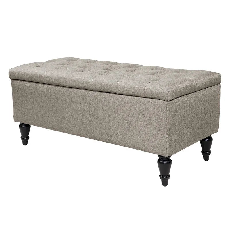 Maypex 38 Fabric Upholstered Tufted Storage Bench