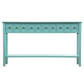 Rustic 4-drawers Long Entryway Console Table