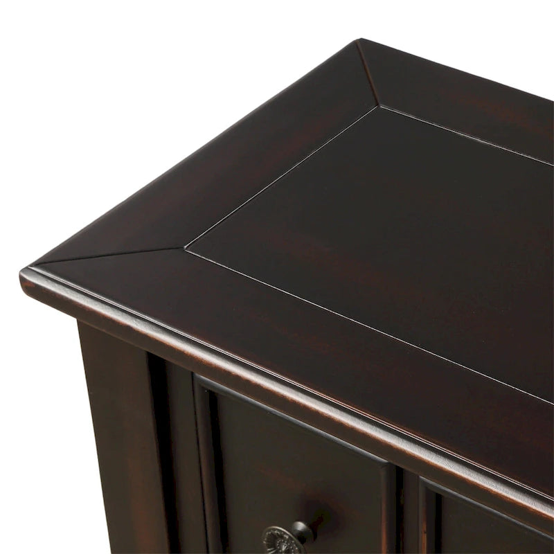 Rustic 4-drawers Long Entryway Console Table
