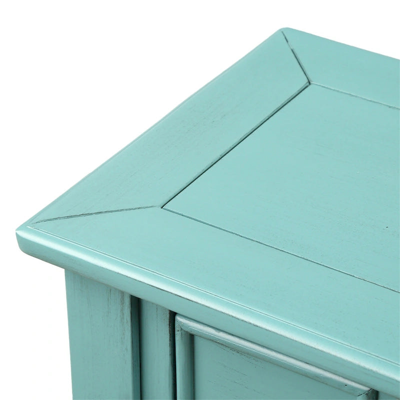 Rustic 4-drawers Long Entryway Console Table