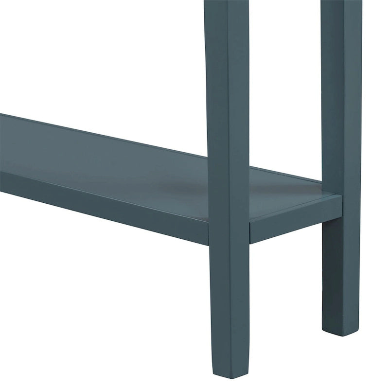 Rustic 4-drawers Long Entryway Console Table