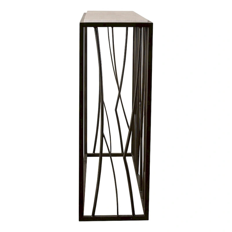 Travertine Console Table