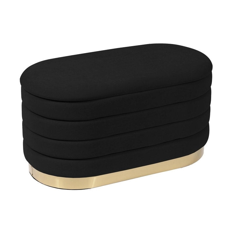 Lillian Velvet Storage Bench