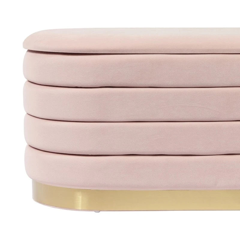Lillian Velvet Storage Bench