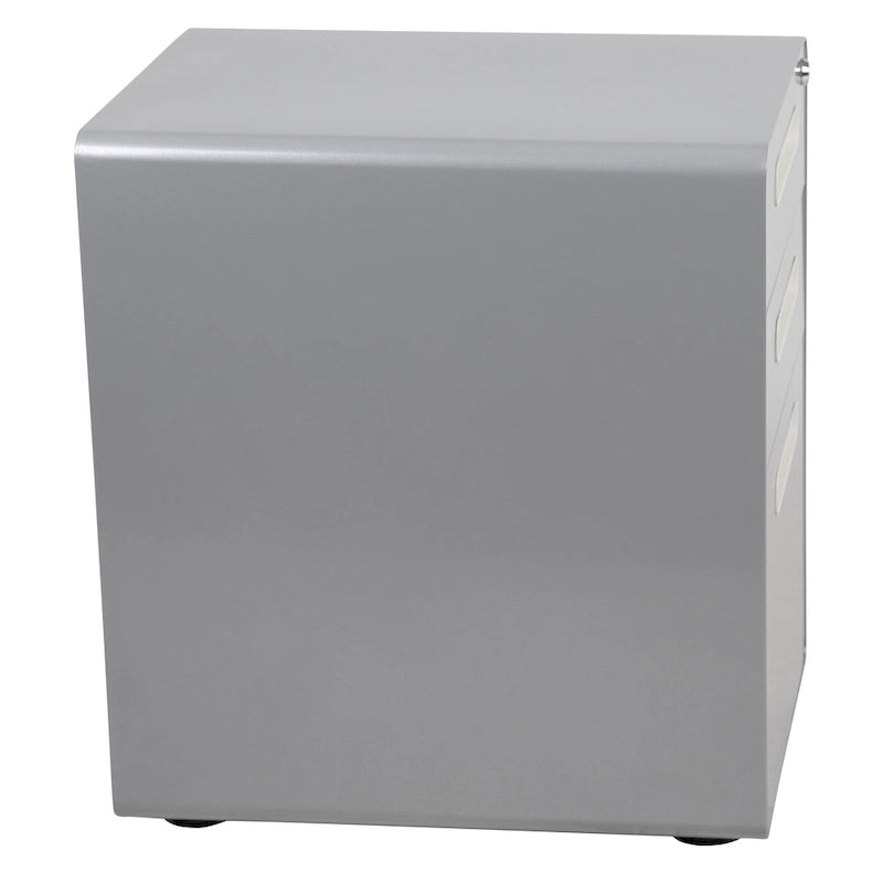Ergonomic 3-Drawer Mobile Locking Filing Cabinet Storage Organizer