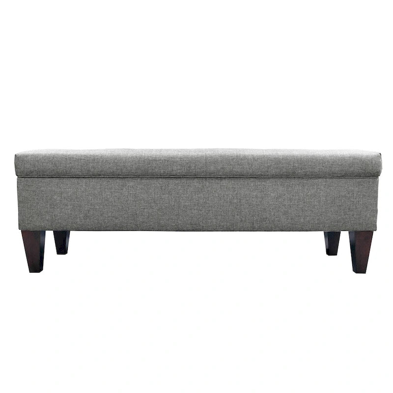 Brooke 10-button Tufted Upholstered Long Storage Bench Ottoman