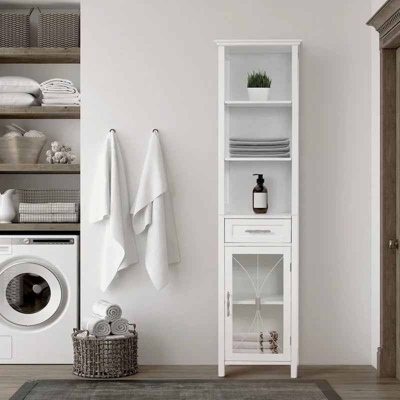 Teamson Home Delaney Multifunctional Linen Tower