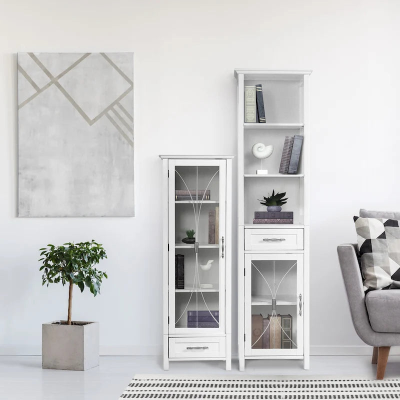 Teamson Home Delaney Multifunctional Linen Tower