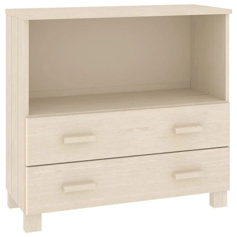 vidaXL Sideboard Buffet Console Cabinet for Bedroom HAMAR Solid Wood Pine - 33.5x13.8x31.5