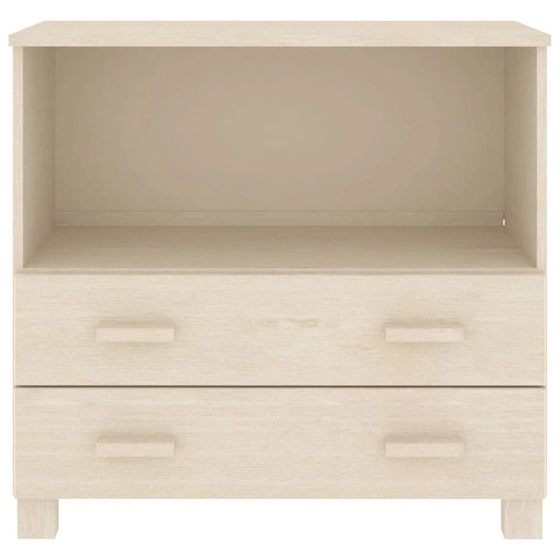 vidaXL Sideboard Buffet Console Cabinet for Bedroom HAMAR Solid Wood Pine - 33.5x13.8x31.5
