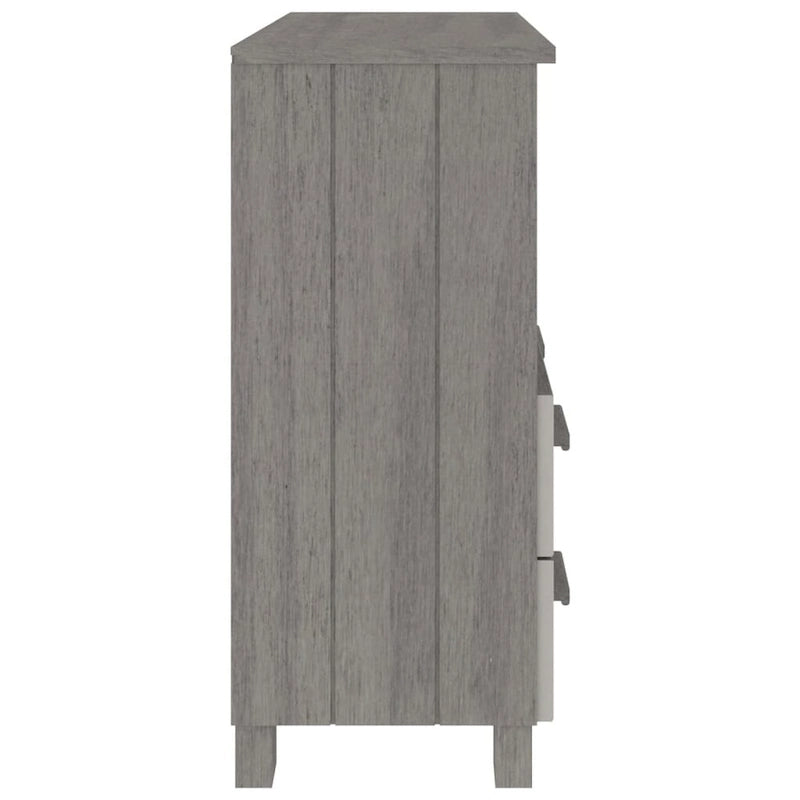 vidaXL Sideboard Buffet Console Cabinet for Bedroom HAMAR Solid Wood Pine - 33.5x13.8x31.5