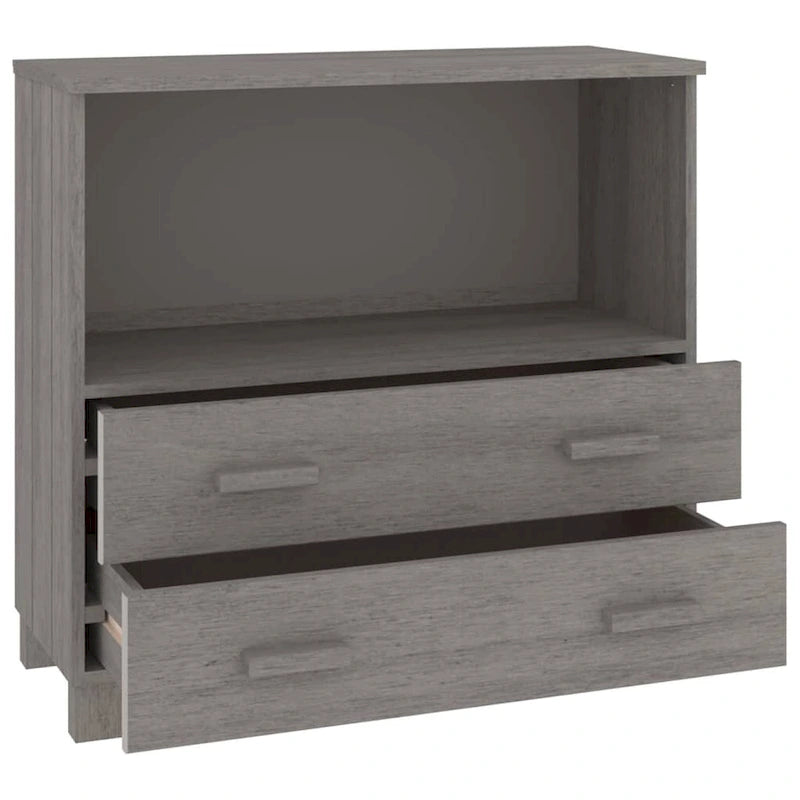 vidaXL Sideboard Buffet Console Cabinet for Bedroom HAMAR Solid Wood Pine - 33.5x13.8x31.5