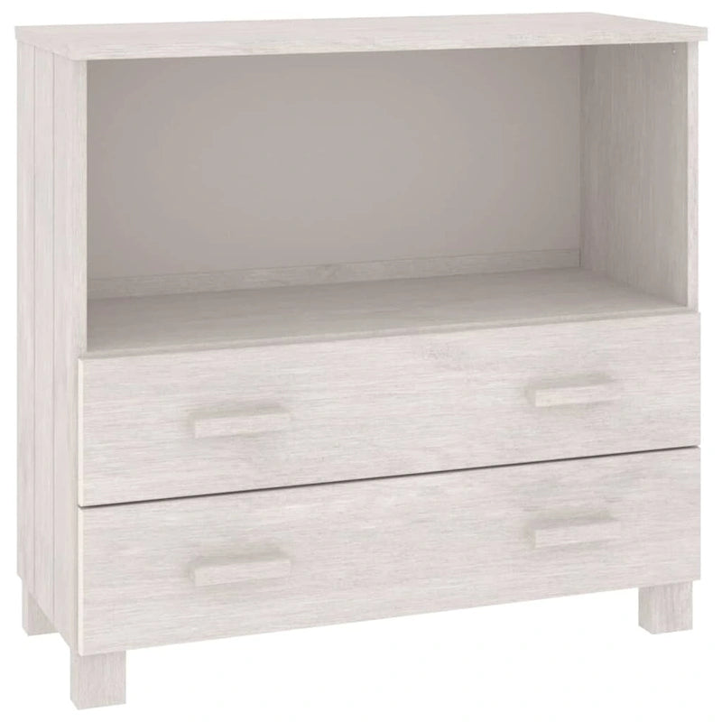 vidaXL Sideboard Buffet Console Cabinet for Bedroom HAMAR Solid Wood Pine - 33.5x13.8x31.5