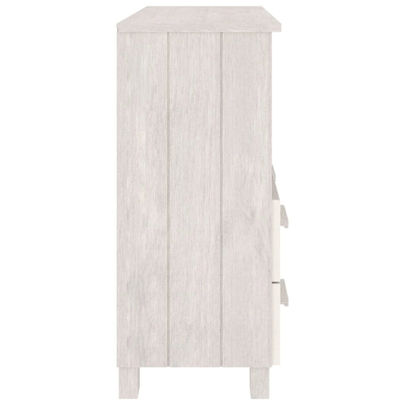 vidaXL Sideboard Buffet Console Cabinet for Bedroom HAMAR Solid Wood Pine - 33.5x13.8x31.5