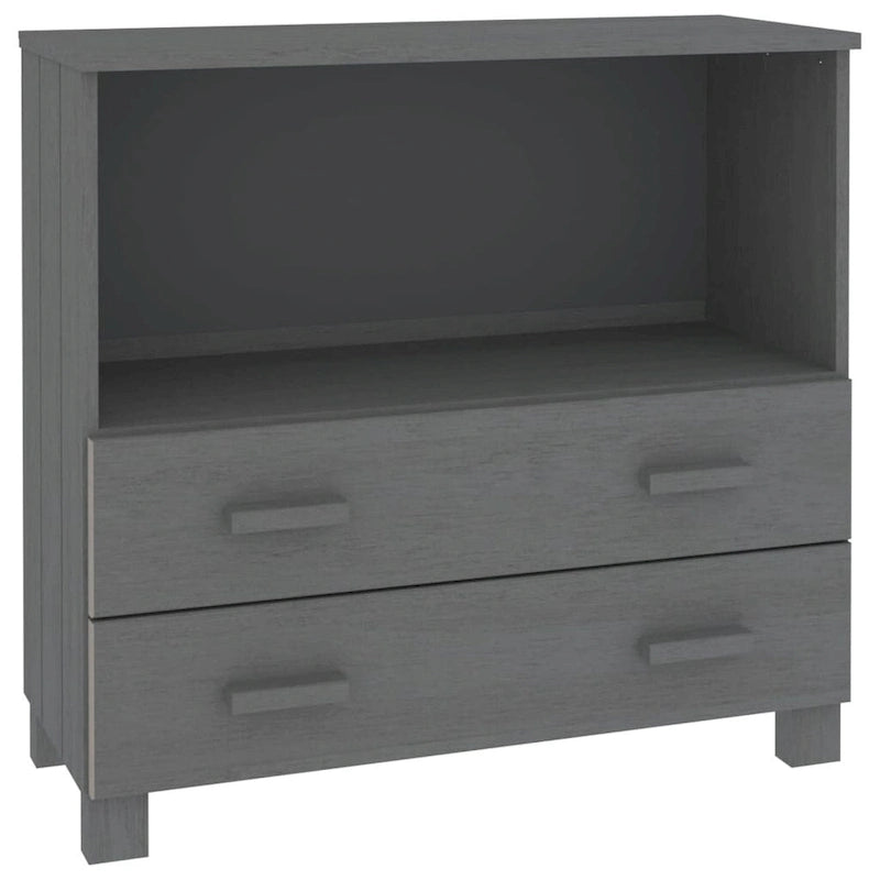 vidaXL Sideboard Buffet Console Cabinet for Bedroom HAMAR Solid Wood Pine - 33.5x13.8x31.5
