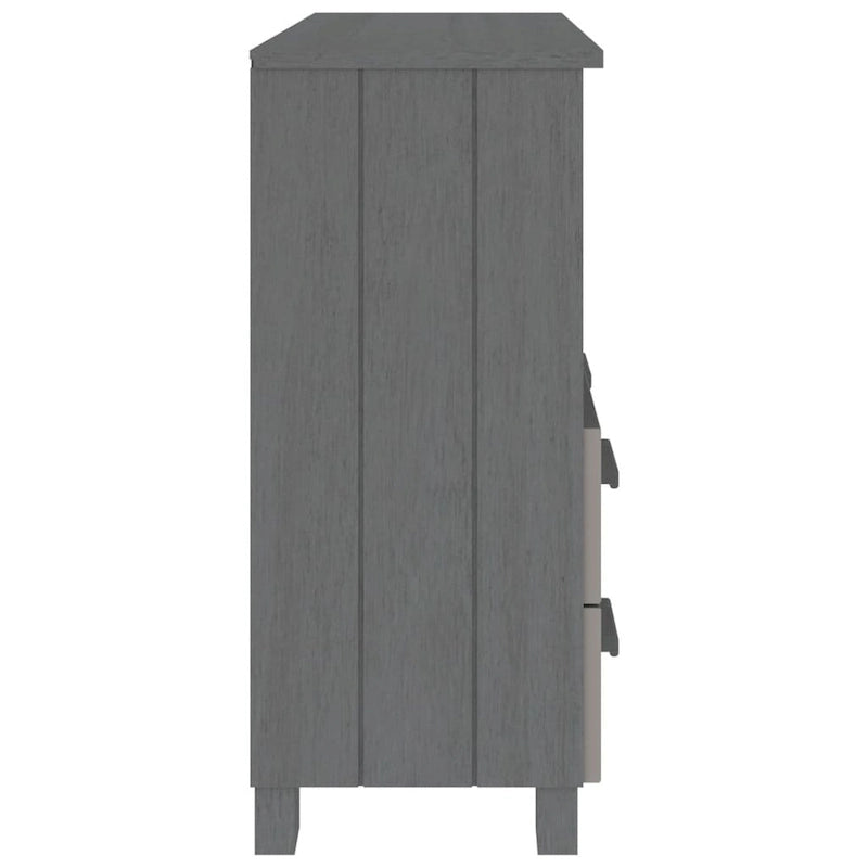 vidaXL Sideboard Buffet Console Cabinet for Bedroom HAMAR Solid Wood Pine - 33.5x13.8x31.5