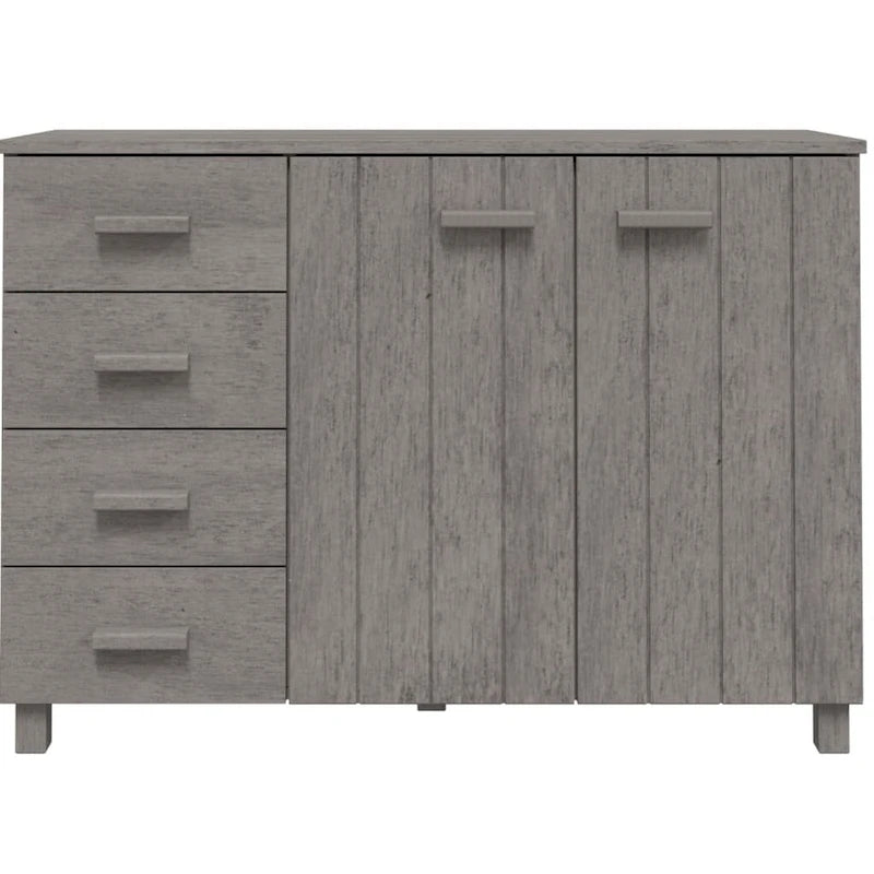 vidaXL Sideboard Buffet Console Cabinet for Kitchen HAMAR Solid Wood Pine - 44.5 x 15.7 x 31.5