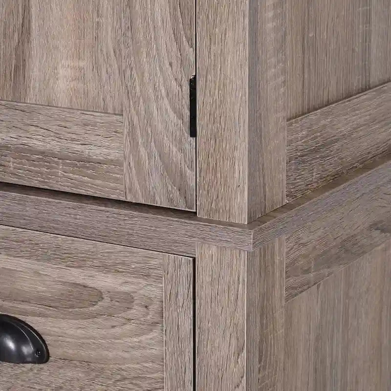 72 Freestanding Kitchen Pantry Cabinet, Tall Storage Cabinet with 2 Door Cupboards, 2 Drawers and Adjustable Shelves