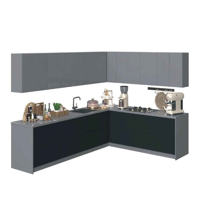 Kitchen Culinary Collection Black Color Base Size 10Ft Wide - 94x120