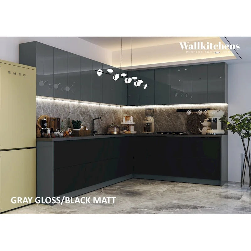 Kitchen Culinary Collection Black Color Base Size 10Ft Wide - 94x120