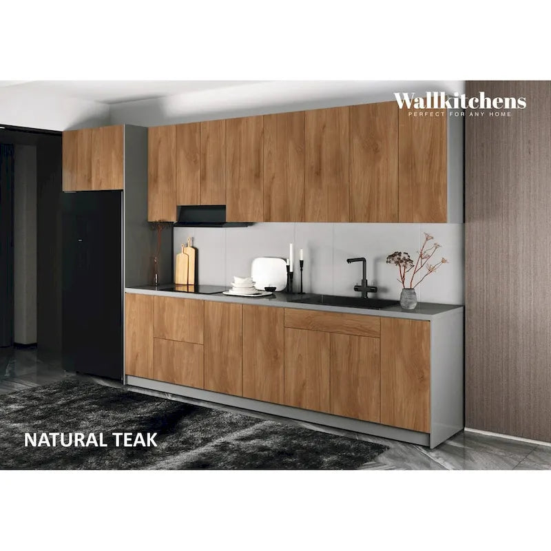 Kitchen Timeless Collection Natural Teak Color Base Size 13Ft Wide - 157x24