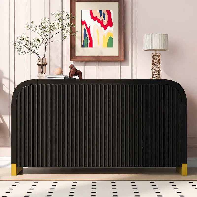59.8W 4-door Cabinet with Adjustable Shelves - N/A