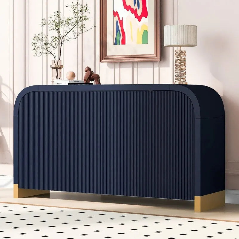 59.8W 4-door Cabinet with Adjustable Shelves - N/A