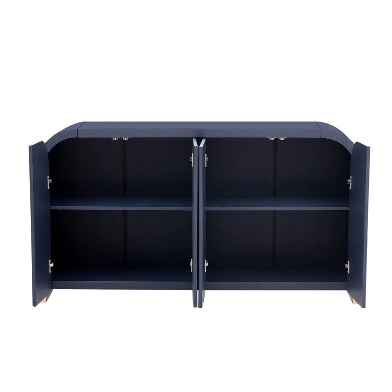 59.8W 4-door Cabinet with Adjustable Shelves - N/A