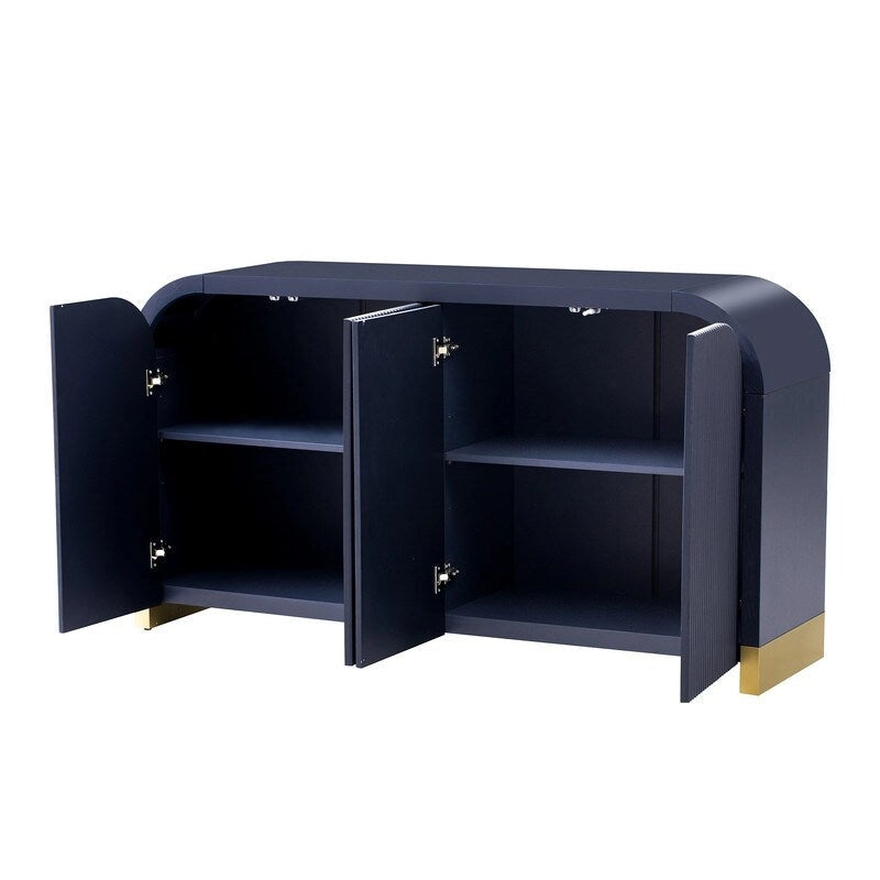 59.8W 4-door Cabinet with Adjustable Shelves - N/A