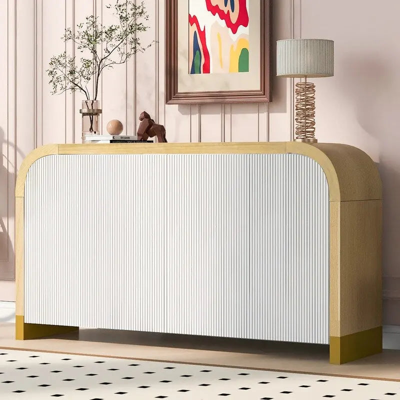 59.8W 4-door Cabinet with Adjustable Shelves - N/A