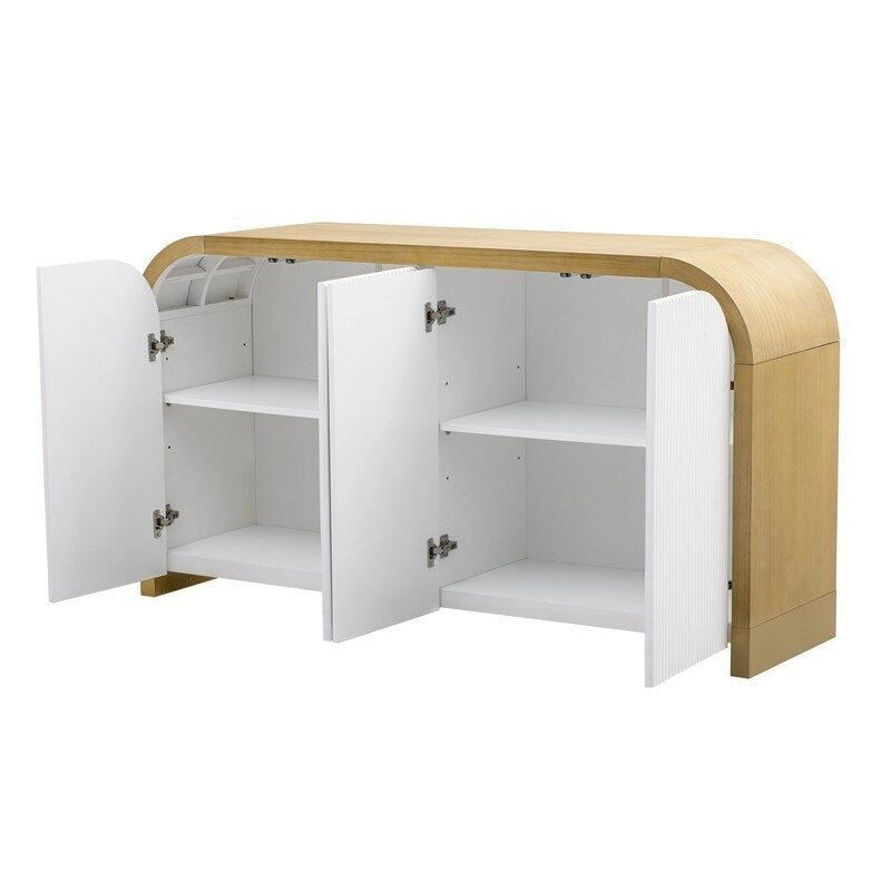 59.8W 4-door Cabinet with Adjustable Shelves - N/A