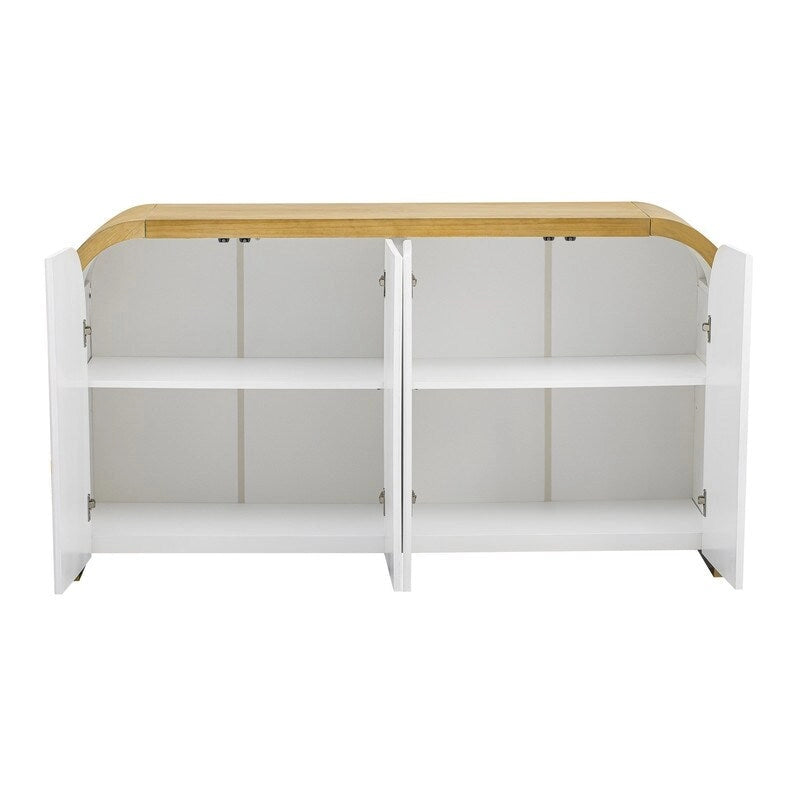 59.8W 4-door Cabinet with Adjustable Shelves - N/A