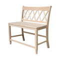 Double X-Back Bench - 24 Seat Height