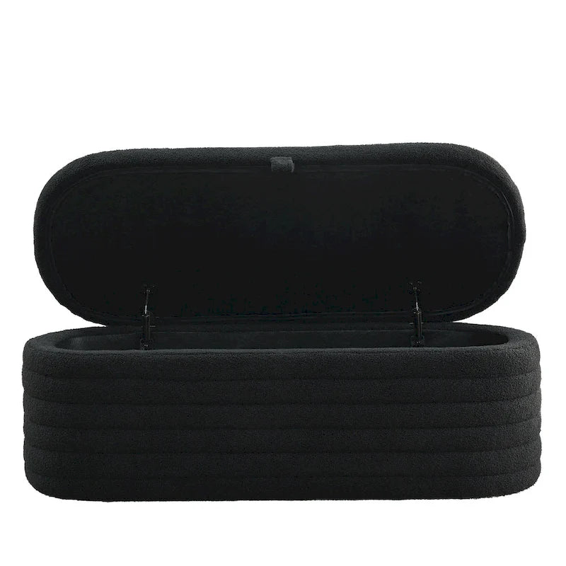 Storage Bench with Safety Hinge