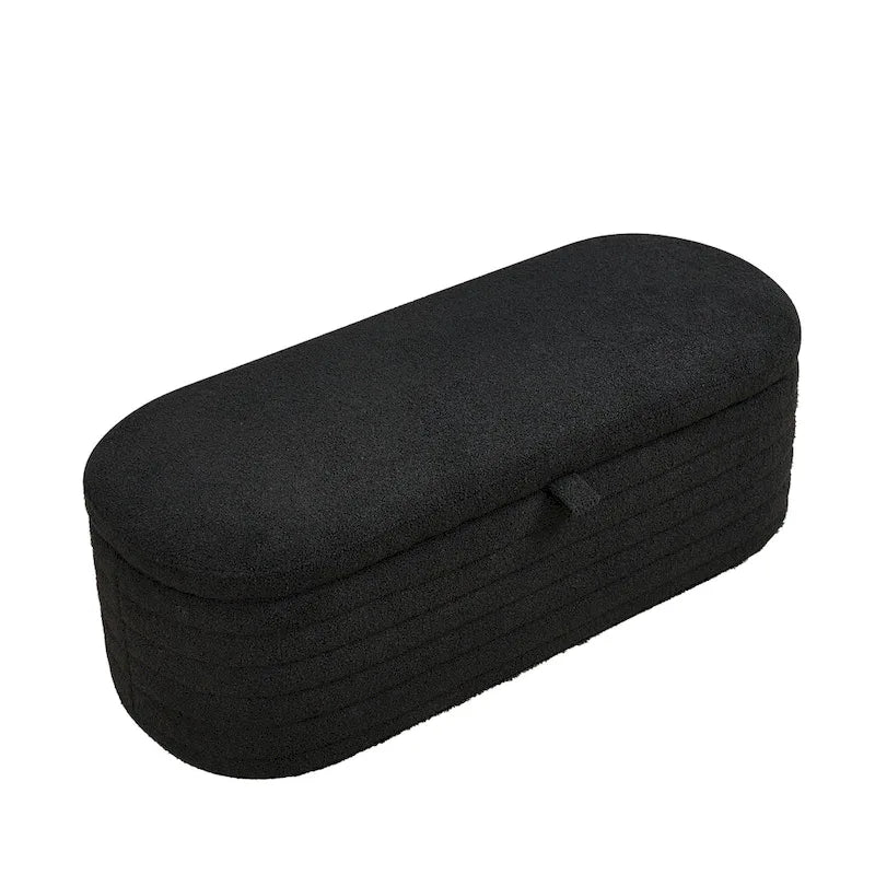 Storage Bench with Safety Hinge