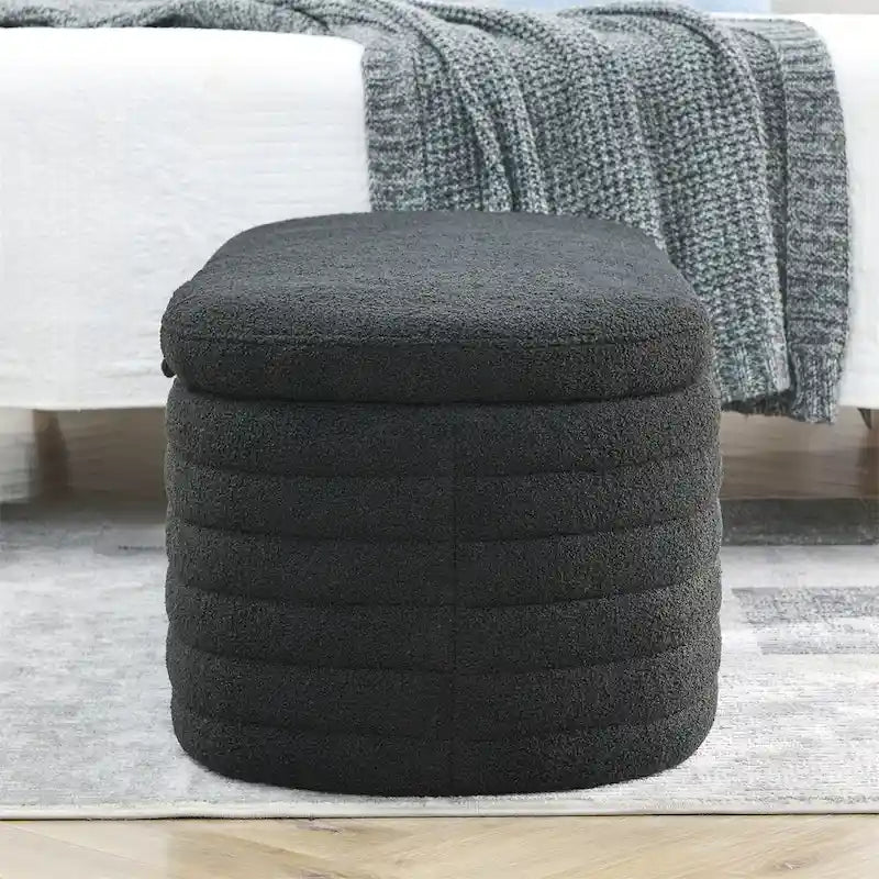 Storage Bench with Safety Hinge