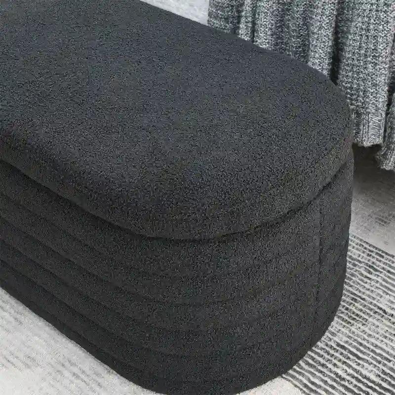 Storage Bench with Safety Hinge