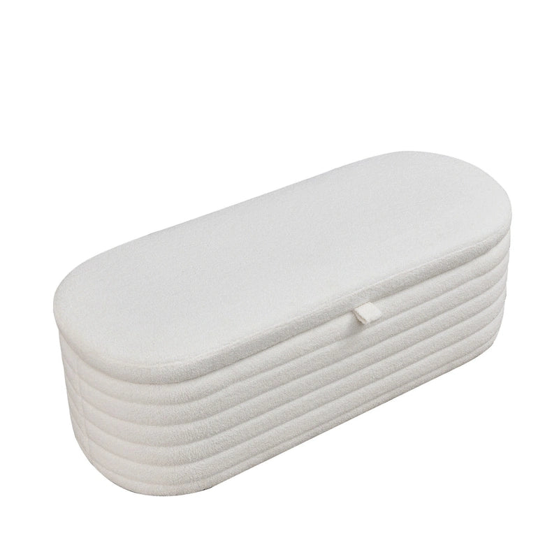 Storage Bench with Safety Hinge