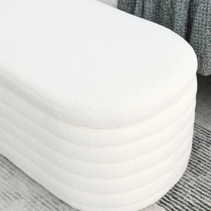 Storage Bench with Safety Hinge