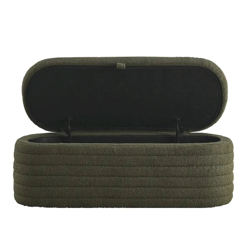 Storage Bench with Safety Hinge