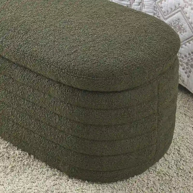 Storage Bench with Safety Hinge