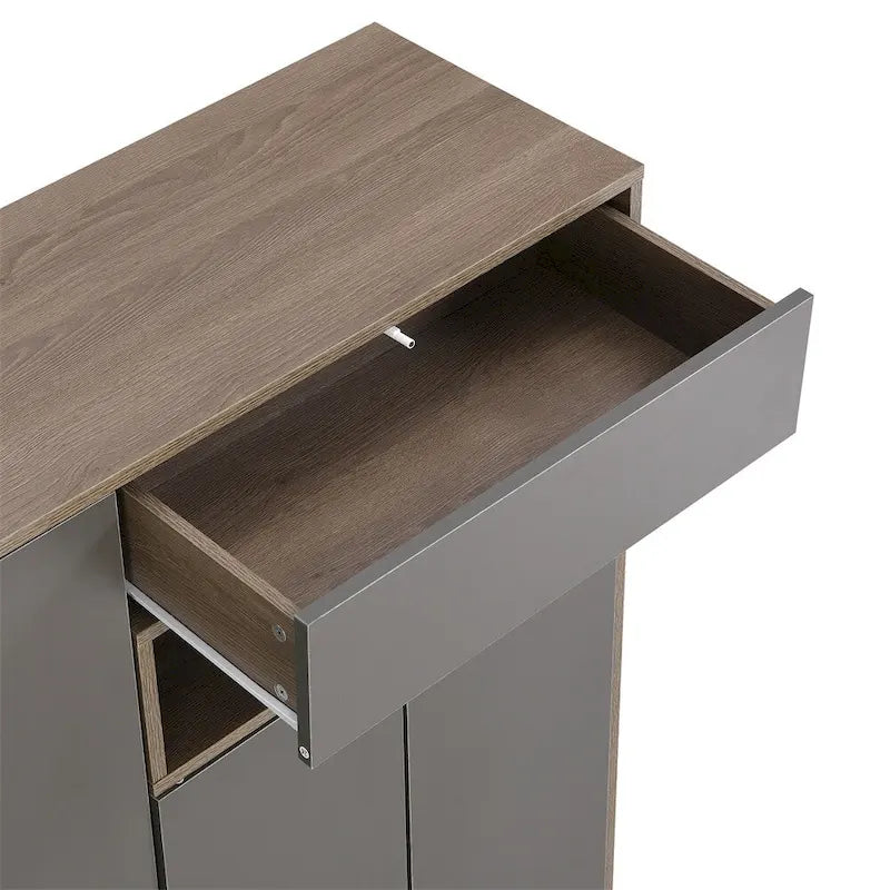 2-in-1 Shoe Storage Bench & Shoe Cabinets,Multi-functional Shoe Rack
