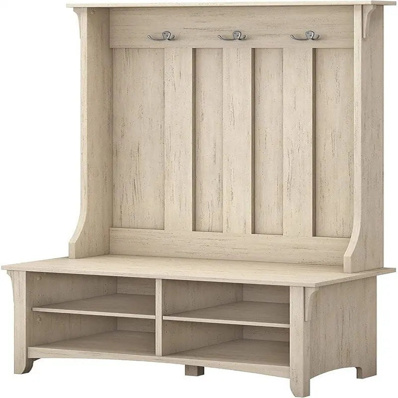 Bush Business Furniture Salinas Hall Tree with Shoe Bench - 15.75D x 31.73W x 68.11H