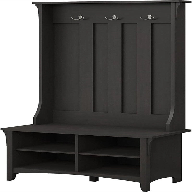 Bush Business Furniture Salinas Hall Tree with Shoe Bench - 15.75D x 31.73W x 68.11H